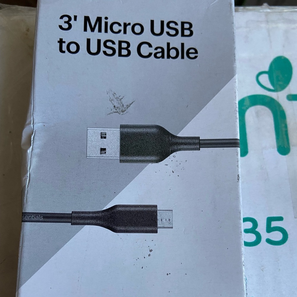 3’ Micro usb cable